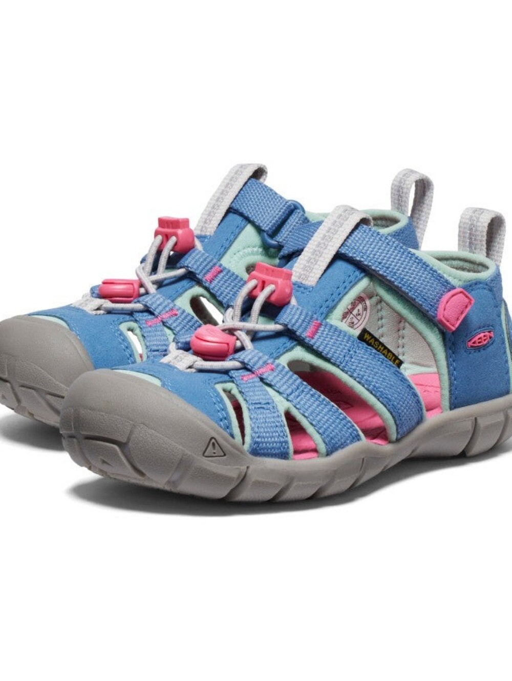 KEEN Big Kids' Seacamp II CNX Coronet Blue/Hot Pink